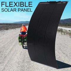 100W Watt Upgraded Solar Panel Flexible Mono 12V Power Portable Camping Home RV