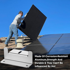Konohan 10 Set Solar Panel Mounting Brackets Z Bracket Aluminum Solar Panel Moun