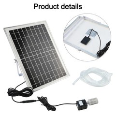 Solar Panel with 240L/H Water Pump for Efficient Outdoor Water Feature