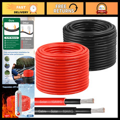 10 AWG Solar Panel Extension Cable 200Ft Tinned Copper Wire for RV Boat Outdoor