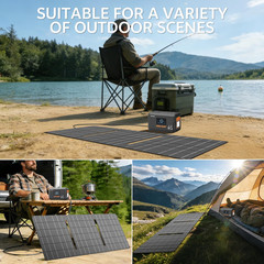 Solar Generator 135W(270W Peak), Portable Power Station with 30W Solar Panel,Pow