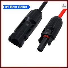 SAE to SAE Adapter Cable 10AWG 50cm Waterproof Cap for RV Solar Panel Charge