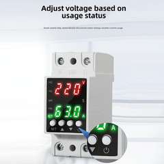 AC80-300V Voltage Protector Featuring Dual LCD Readout and Auto Reset Function