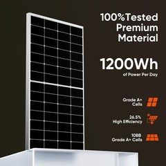 300W 600W 900W 1200W 12V Mono Solar Panel RV Home Camping Off-Grid Power Caravan