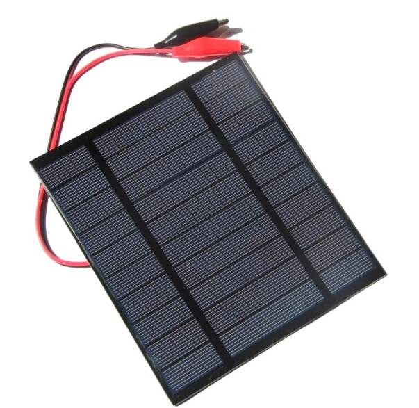 2.5W 5V polycrystalline silicon panel solar panel DIY solar panel+tiger clip