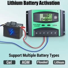 5200W MPPT Solar Charge Controller 100A 12V 24V 36V 48V USB Battery PV Regulator