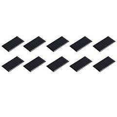 Mini Solar Panel Cell 4.5V 90mA 0.405W 77.5mmx40.5mm for DIY Project Pack of 10