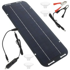 30W Watt 12V Mono Solar Panel Trickle Charger Kit Maintainer Car Boat Waterproof