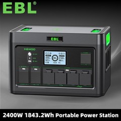 EBL 2400W LiFePO4 Lithium Battery Portable Power Station Outdoor Camp Power NEW