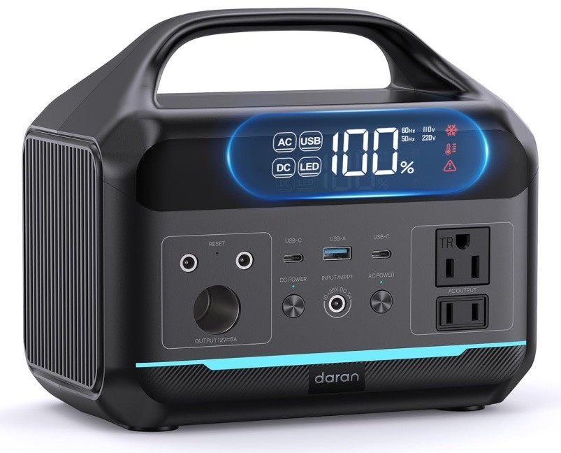 300W Portable Power Station, 192Wh Large Power Bank, 8 Ports