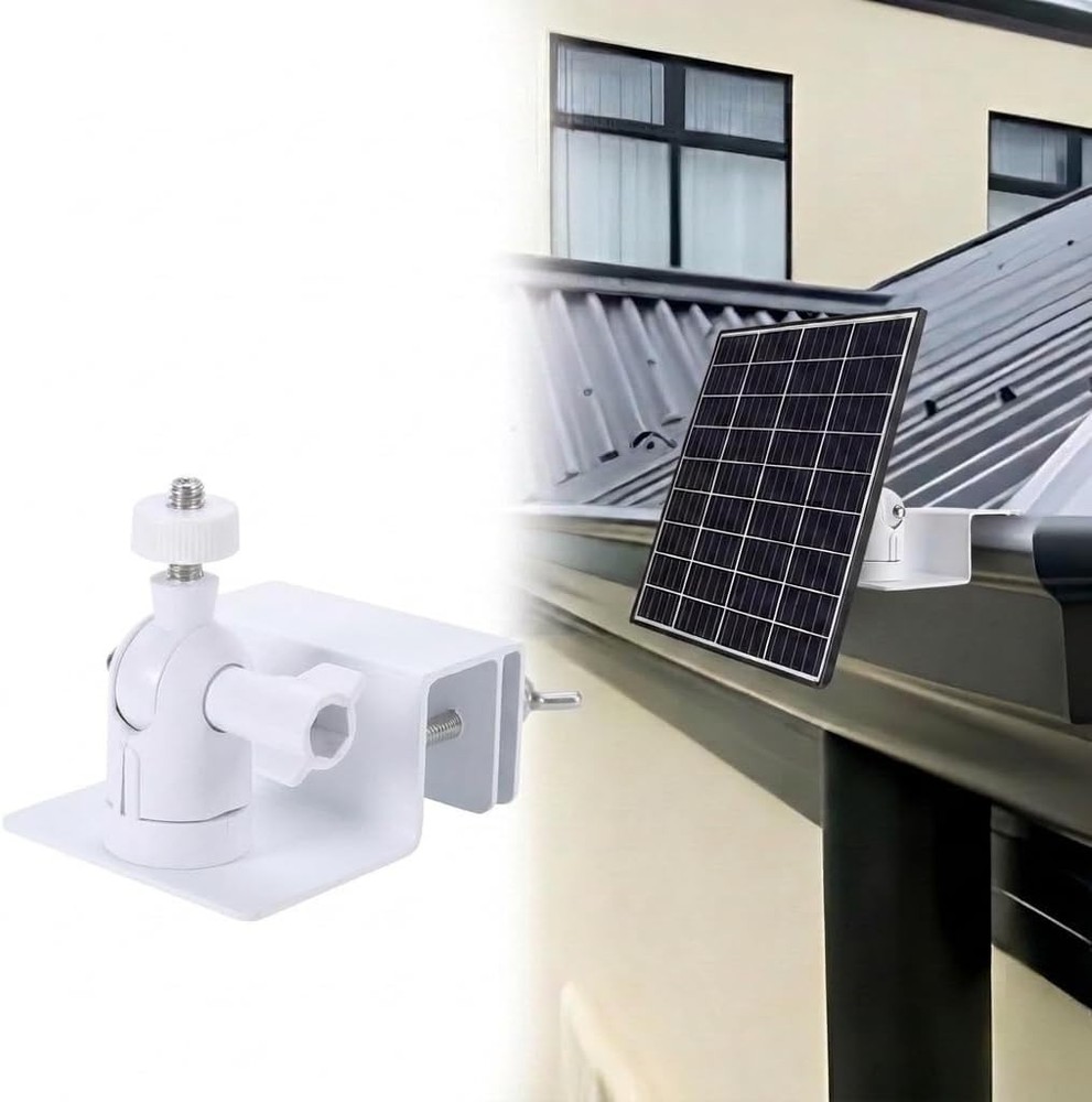 Universal Solar Panel Gutter Mount for Ring Arlo Eufy Wyze Reolink Solar Panels
