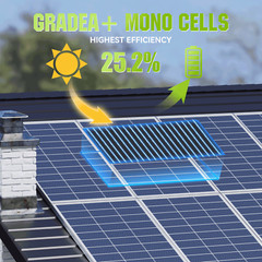 200W Watt Mono Solar Panel 12V Charging Off-Grid Battery Power RV Home Boat Camp