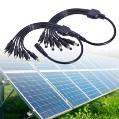 Solar Panel Connector Cable Multiple Devices Compatible 5.5×2.1mm 5.5×2.5mm