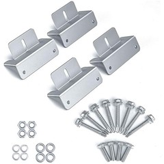 For Solar Panel Z Bracket 4PCS Mounting Mounts Set Bracket RV Boat Roof Wall USA