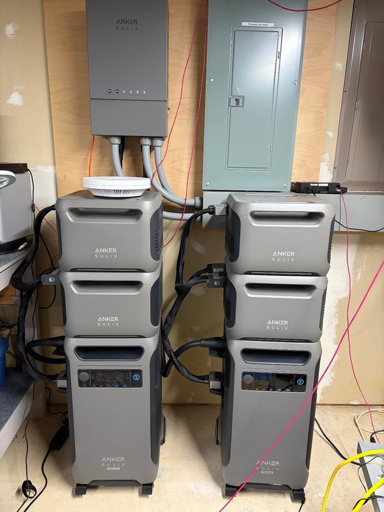 Anker Solix Home Battery System with Home Power Panel, 2x F3800+, 4x BP3800