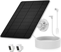 Solar Panel for Ring Camera(2nd Generation) Dustproof Waterproof 5W Solar Panel