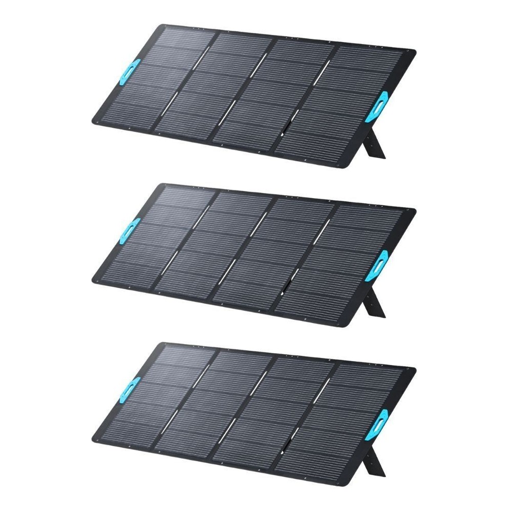 Anker SOLIX PS400 400W Portable Solar Panel Adjustable Angles 3 Pack POWERFUL