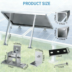 Adjustable Solar Panel Tilt Mount Brackets Aluminum Alloy Solar Panel Mounting S