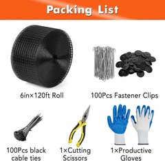 6in x 50/100/120ft Solar Panel Bird Guard Critter Guard Roll Kit Tire Wires US