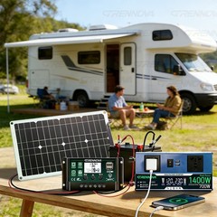 Grennova 1400W Plug and Play Off-Grid Solar System Mono 80W Panel 12V/24V