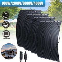 200W 400W Flexible Solar Panel Mono 12V Portable Power Camping RV Battery Charge