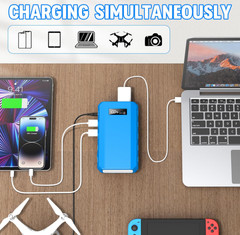 Estación de Energía Portátil 88.8Wh 24000mAh con Enchufe AC 110V 65W, Nuevo