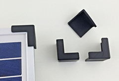 SOLAR PANEL CORNER PROTECTORS – 4 PACK – SOFT RUBBER, NOT HARD PLASTIC !!!