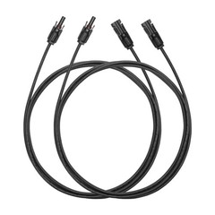 Anker SOLIX Solar Panel MC4 Black Copper Rubber Insulation Extension Cable – 5in