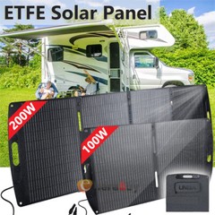 Upgrade Solar Panel 200W Mono Foldable Solar Charger for Camping Generator IP67