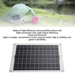 30A MPPT Solar Controller and Solar Panel Kit, 12V 24V 50W Waterproof Solar P…