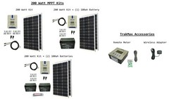 WindyNation 200W Monocrystalline Solar Panel Kits MPPT 40A Charge Controller