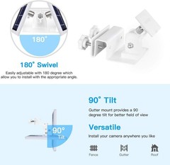 Weatherproof Aluminum Gutter Mount for Ring Solar Panel – Adjustable & Durable