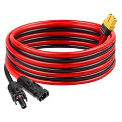 Solar to XT60 Charge Extension Cable 12AWG XT60 Solar Cable for Portable 10FT