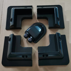 Solar Panel ABS Plastic Mounting Bracket with 5 Non Drilling Corner Kits, RV Mar