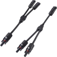 Solar Panel Y Branch Cable Connection Waterproof Adapter Connector Extension US