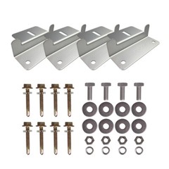 Renogy Solar Panel Mounts Z Brackets One Set for Mounting Solar Panel Flat Roof