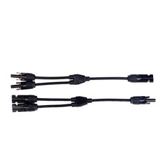 New Solar Panel Y Branch Cable Connection Waterproof Adapter Connector Extension