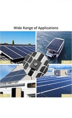 10 Pcs Solar Panel Middle Clamps 35mm Aluminium Solar Panel Mount Mid Clips