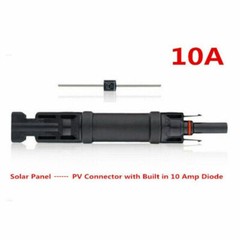 5Pcs 10A/15A Solar Panel Cable Blocking Diode Photovoltaic Waterproof Connectors