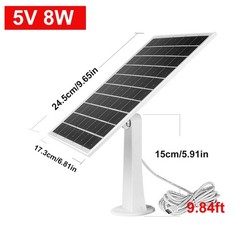 8W Solar Panel for Ring Spotlight Camera/Stick Up Cam Battery Charger 1/2/4Pack