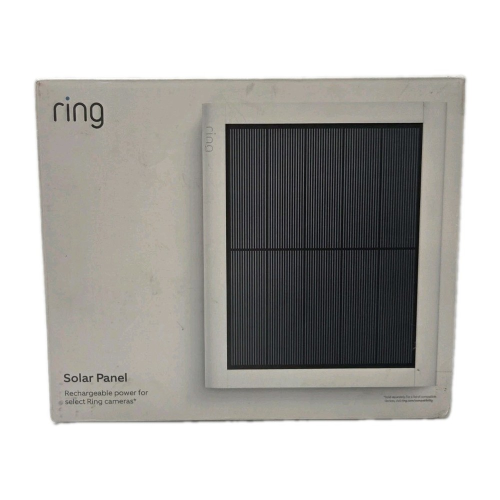 Ring 2nd Generation 4W Solar Panel for Select Ring Security Cameras – White