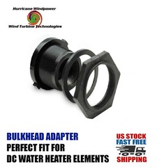 DC Water Heater Element 48 Volt 600 Watt w/Bulkhead Adapter Solar Water Heating