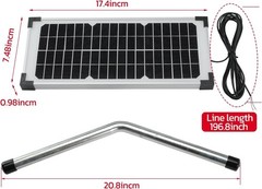 10 Watt Solar Panel Kit Replace FM123 for Mighty Mule FM200 FM350 FM500 MM360