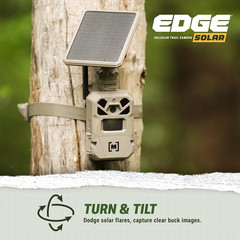 Moultrie Edge Solar Cellular Trail Camera – Integrated Solar Panel with Battery