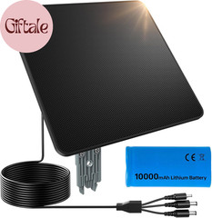 Trail Camera Solar Panel, 6W Solar Battery Charger 12V/1.5A with 10000Mah Built