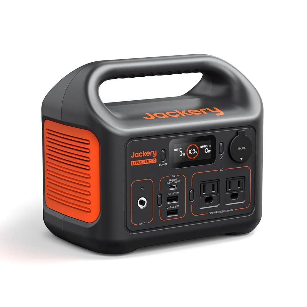 Jackery Explorer 300 Portable Power Station 292Wh LiFePO4 Solar Generator Backup