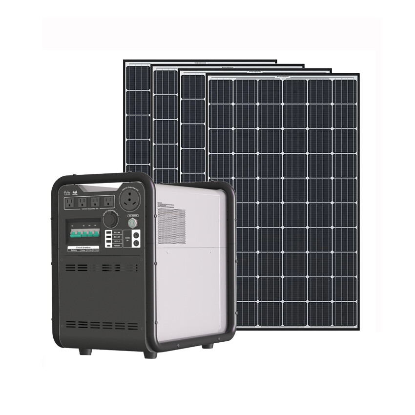 Complete kit Hysolis 4.5 KWh lithium battery generator 3KW output 1500W PV Power