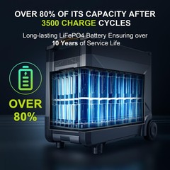 ALLPOWERS 3456Wh 4000W Portable Home Battery Power Station & 100W Solar Panel