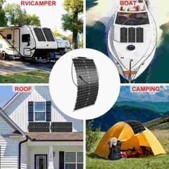 150-600W Complete Solar Panel Kit Solar Power Generator 40A Home 12V Grid System