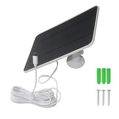 6W 5V Solar Panel for Recharging 3V-5V Batteries in Security Cameras Doorbells